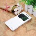 Cubot S200 - PU Leather Flip Window View Stand Protective Phone Cover Case - White